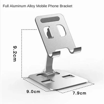 Universal Aluminum Alloy Portable Tablet and Phone Holder – Foldable and Adjustable Desk Stand