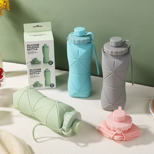 New Creative Silicone Folding Water Cup - Portable, Scalable Outdoor Travel Bottle