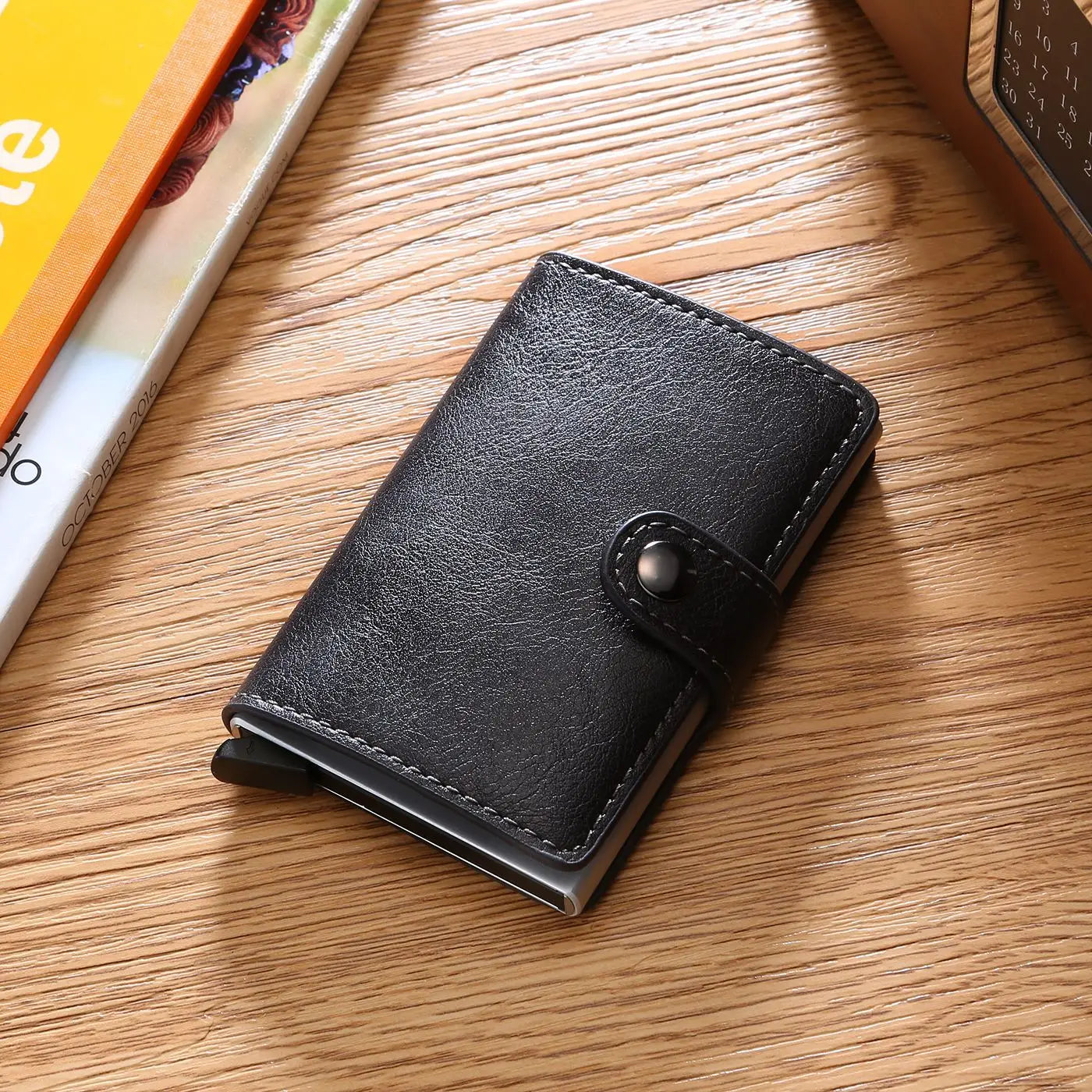 CEXIKA RFID-Blocking PU Leather Card Holder - Slim, Secure, and Stylish Wallet for Men