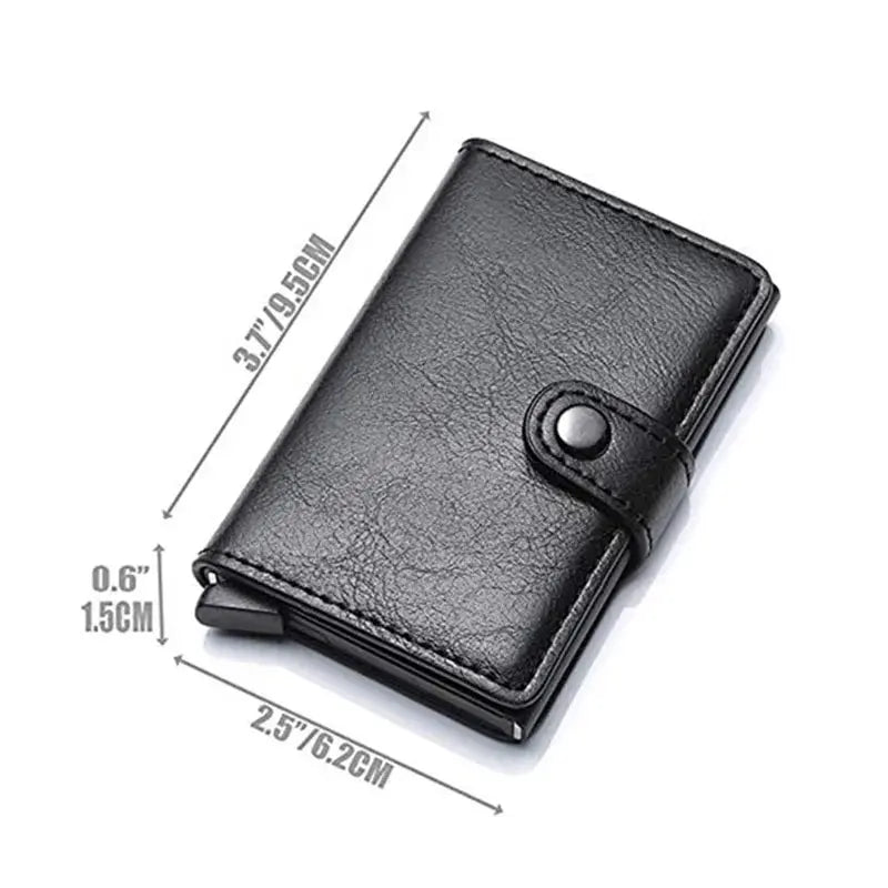 CEXIKA RFID-Blocking PU Leather Card Holder - Slim, Secure, and Stylish Wallet for Men