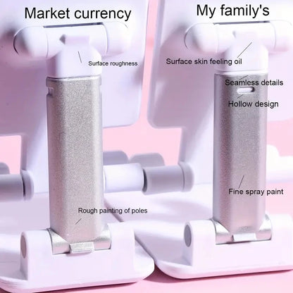 Adjustable Desk Phone and Tablet Holder - Universal Compatibility for iPhone, iPad, Xiaomi, and More