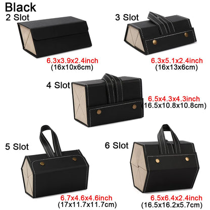 Portable Foldable Multi-Slot Glasses Organizer – Stylish and Practical Eyewear Storage for Travel