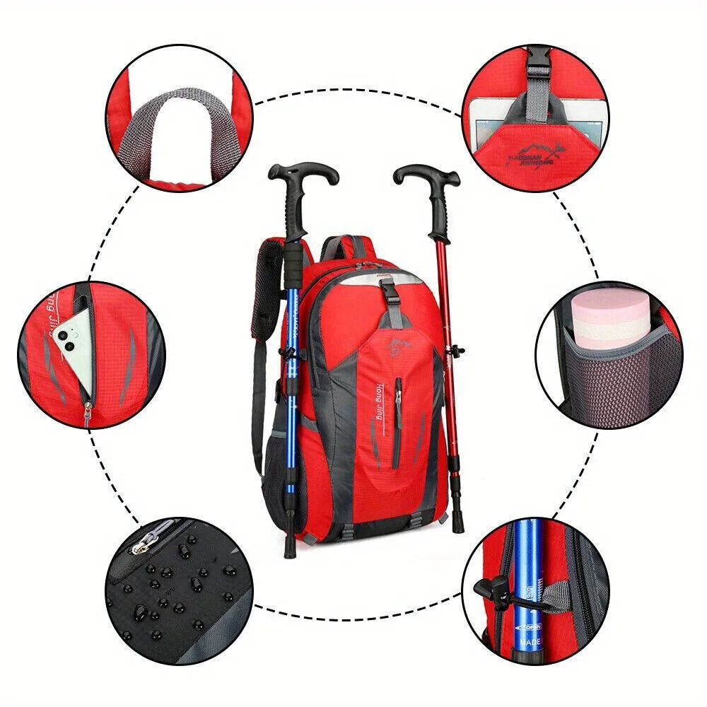 Men's Large Capacity Outdoor Backpack – Lightweight, Waterproof Travel & Hiking Bag