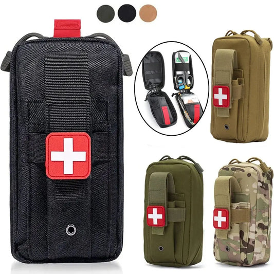 Tactical First Aid Kit EDC Pouch – Essential Survival Bag for Outdoor Adventures