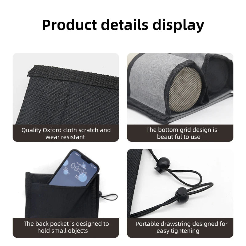 Luggage Travel Cup Holder - Hands-Free, Durable Drink Bottle Bag for All Suitcase Handles