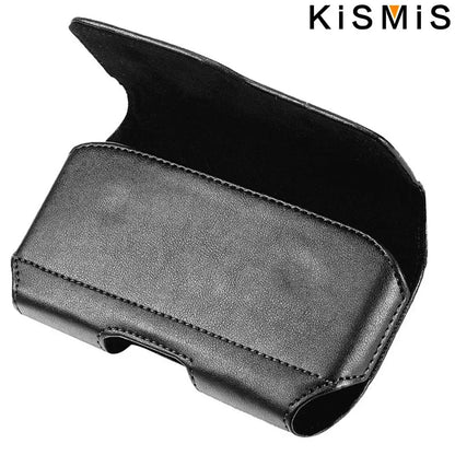 Vertical Nylon Cell Phone Belt Clip Holster – Durable Pouch with Card Slot and Keychain Loop for Phones 4.0"-6.7"