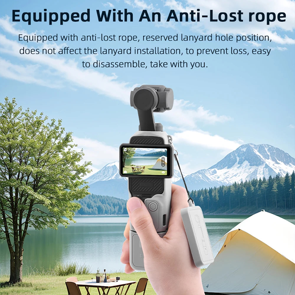 BRDRC Silicone Case for DJI Osmo Pocket 3 - Protective Cover with Anti-Scratch and Anti-Bump Design