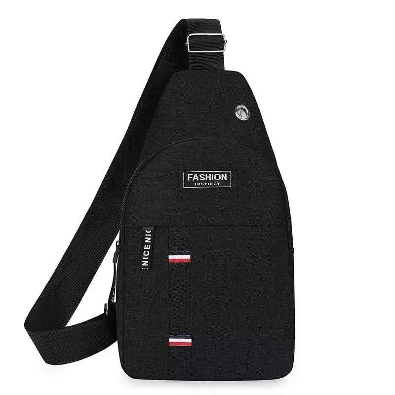 Men’s Large Capacity Crossbody Chest Bag – Fashionable, Durable, and Anti-Theft