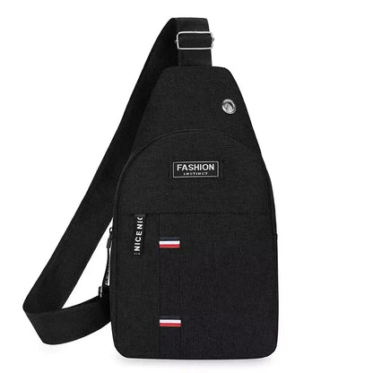 Men’s Large Capacity Crossbody Chest Bag – Fashionable, Durable, and Anti-Theft