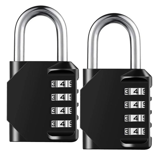 4-Digit Combination Lock – Waterproof and Heavy Duty Padlock for Outdoor and Indoor Use