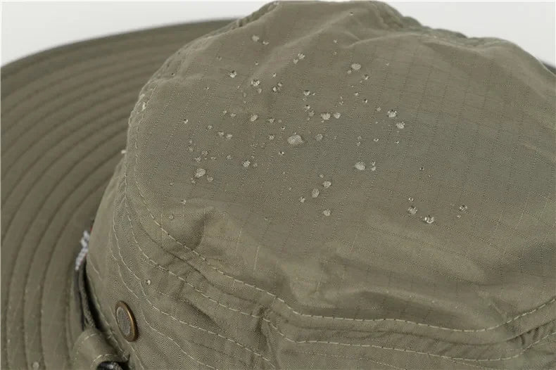 Men's Summer Bucket Hat – UV Protection Wide Brim Panama Hat for Outdoor Activities