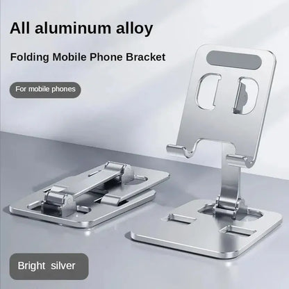 Universal Aluminum Alloy Portable Tablet and Phone Holder – Foldable and Adjustable Desk Stand