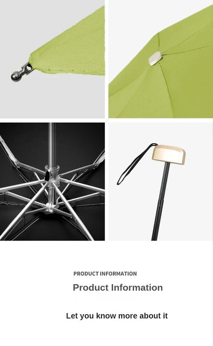 Mini Sun Umbrella Pocket Parasol – UV Protection & Wind Resistant, Lightweight Travel Umbrella