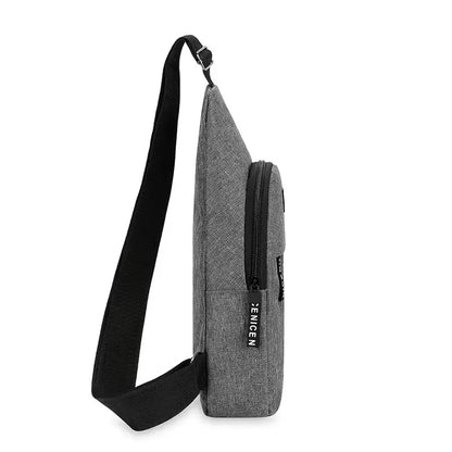Men’s Large Capacity Crossbody Chest Bag – Fashionable, Durable, and Anti-Theft