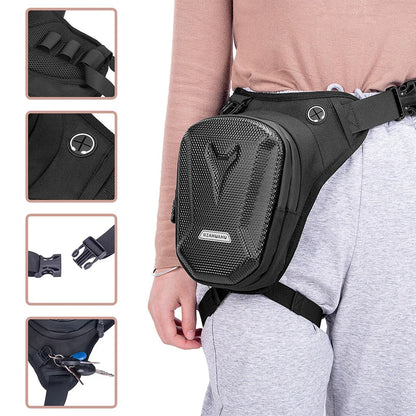 Waterproof Tactical Motorcycle Leg Side Bag – Waist Hip Fanny Pack for Outdoor Travel