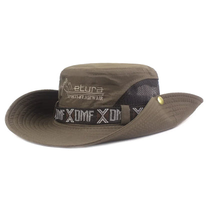 Men's Summer Bucket Hat – UV Protection Wide Brim Panama Hat for Outdoor Activities