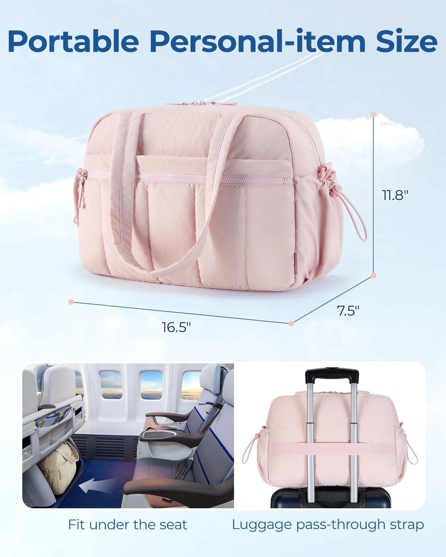 Women’s Travel Duffel Bag – Stylish and Functional Gym and Weekender Bag with Wet Pocket