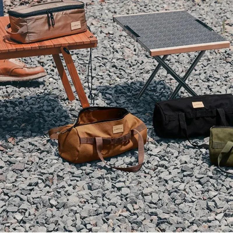 Large Capacity Cylinder Handheld Storage Bag - Durable, Thickened, and Perfect for Camping Essentials