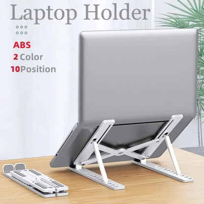 Foldable Laptop Stand – Portable and Adjustable Notebook Holder for MacBook and PC