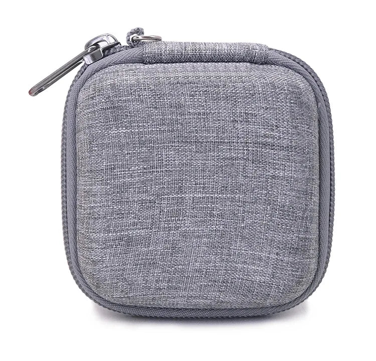 Portable Leather Earphone & Cable Organizer Bag – Multifunctional Digital Gadget Storage Case