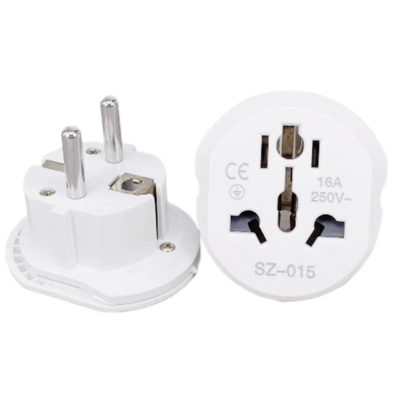 Socket Plug Travel Charger Adapter Converter – EU 2-Pin Plug with Overload Protection