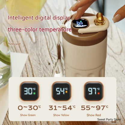 450ML Smart Travel Coffee Mug – LED Temperature Display Stainless Steel Insulated Vacuum Flask