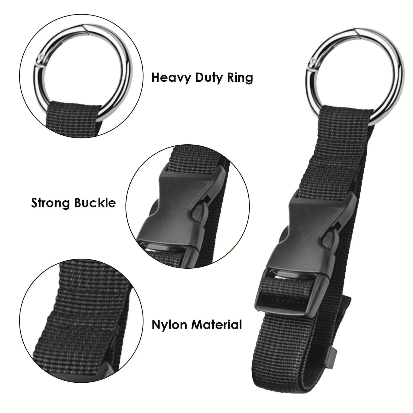 Portable Travel Luggage Strap with Release Buckle – Add-A-Bag Fixed Backpack Strap