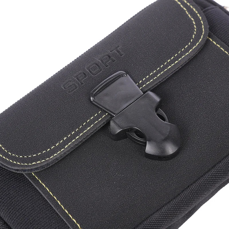 Man Belt Pouch Mobile Phone Bag - Tactical Molle Waist Bag with Card Holder
