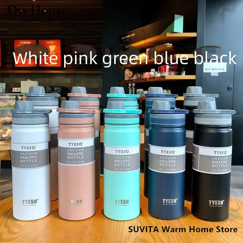 TYESO 530/750ML Stainless Steel Thermos Bottle – The Ultimate Insulated Travel Companion