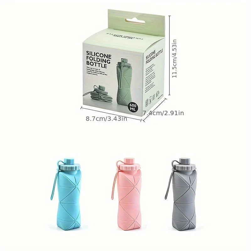 New Creative Silicone Folding Water Cup - Portable, Scalable Outdoor Travel Bottle