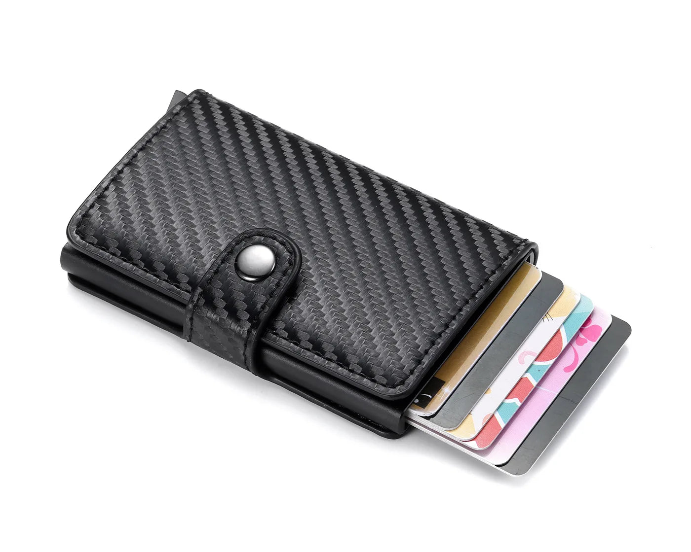 CEXIKA RFID-Blocking PU Leather Card Holder - Slim, Secure, and Stylish Wallet for Men
