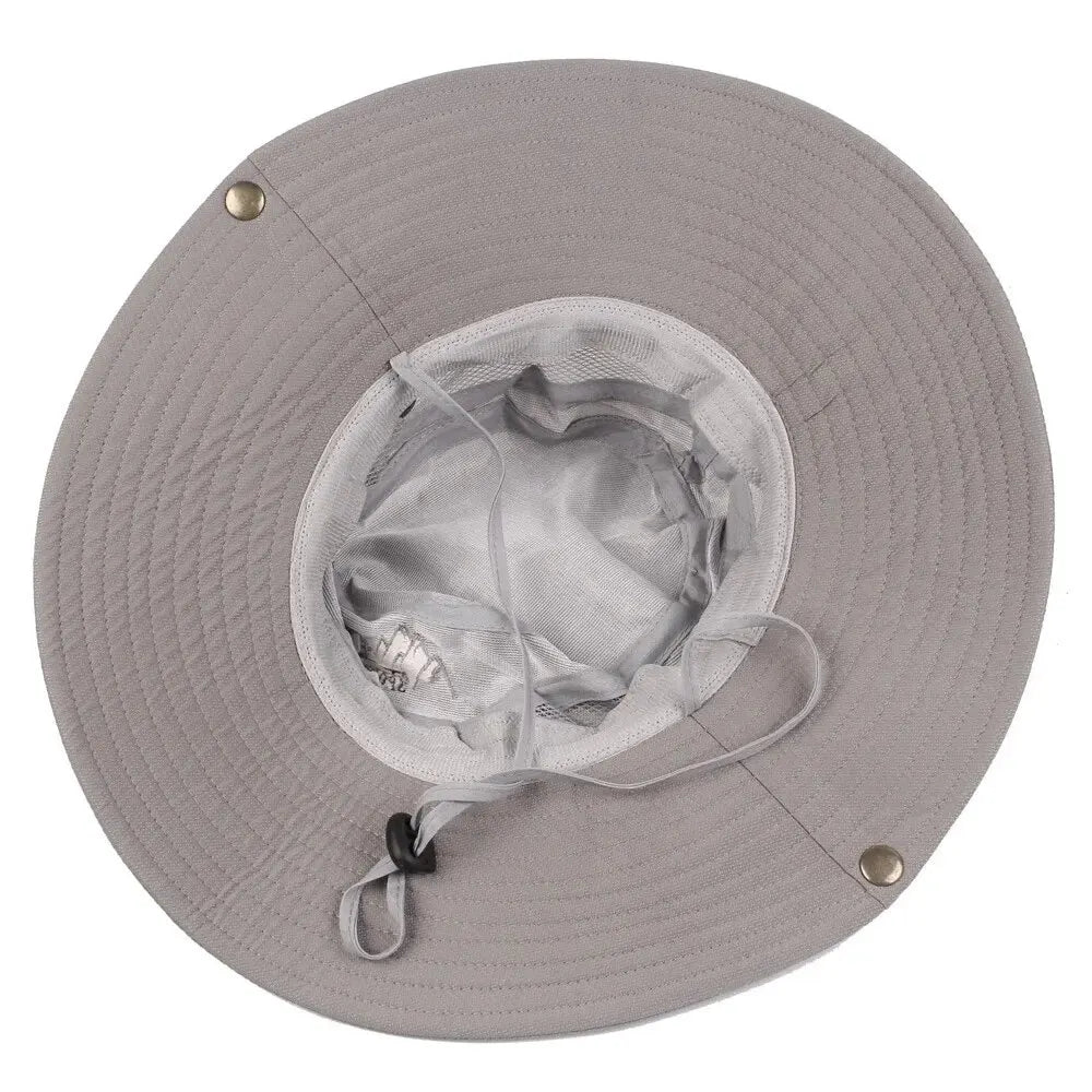Men's Summer Bucket Hat – UV Protection Wide Brim Panama Hat for Outdoor Activities
