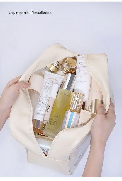 Large-Capacity Waterproof Cosmetic Bag – Stylish, Durable, and Perfect for Travel