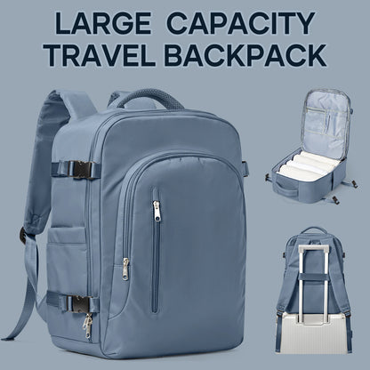 FLCC Large Capacity Travel Laptop Backpack for Women and Men - Airline-Approved Cabin Backpack for EasyJet and Ryanair