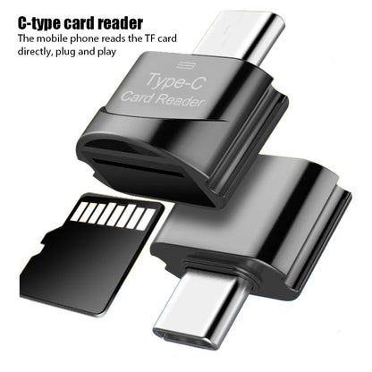 Perciron USB 3.1 Type-C to Micro-SD TF Adapter - High-Speed Portable Card Reader for Apple, Samsung, and Laptops