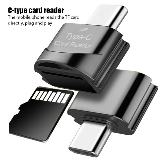 Perciron USB 3.1 Type-C to Micro-SD TF Adapter - High-Speed Portable Card Reader for Apple, Samsung, and Laptops