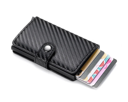 CEXIKA RFID-Blocking PU Leather Card Holder - Slim, Secure, and Stylish Wallet for Men