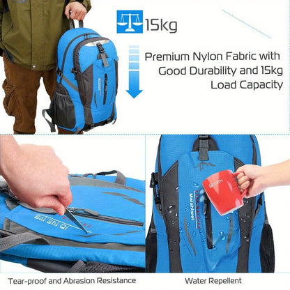 Men's Large Capacity Outdoor Backpack – Lightweight, Waterproof Travel & Hiking Bag