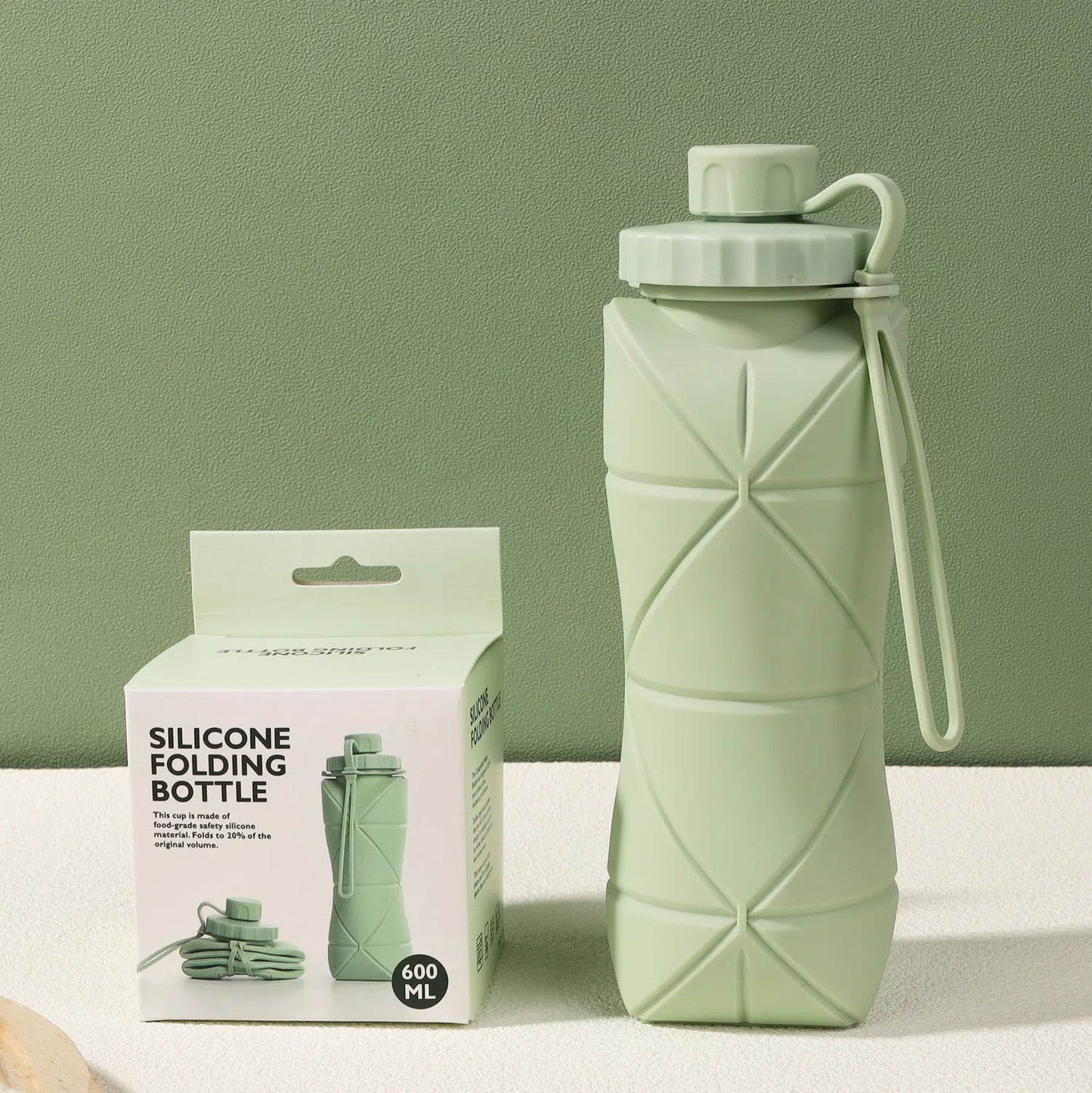 New Creative Silicone Folding Water Cup - Portable, Scalable Outdoor Travel Bottle