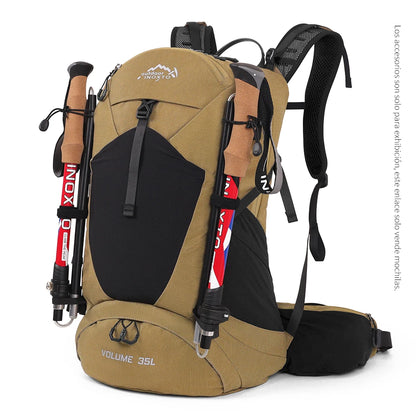 35L Mountaineering Backpack - Waterproof Outdoor Sports Bag for Men and Women, Ideal for Camping, Hiking, and Rain Protection