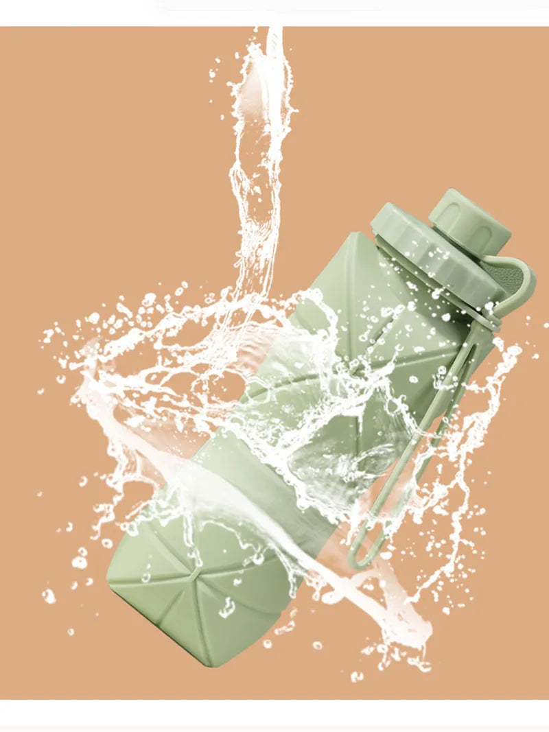 New Creative Silicone Folding Water Cup - Portable, Scalable Outdoor Travel Bottle