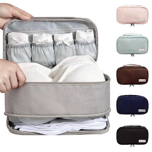 Portable Underwear Storage Bag – Waterproof Travel Organizer for Bras, Socks, and Clothing