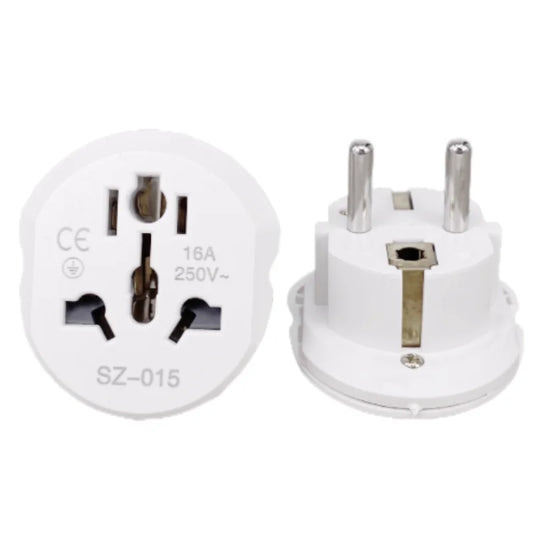 Socket Plug Travel Charger Adapter Converter – EU 2-Pin Plug with Overload Protection