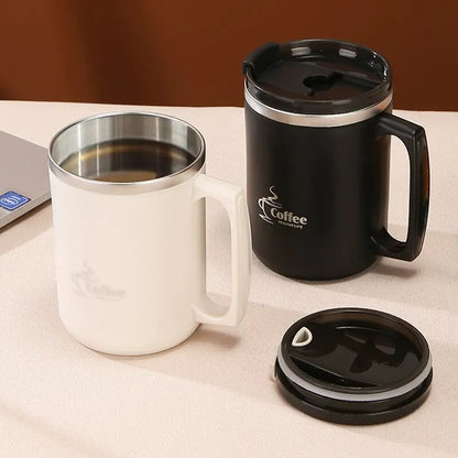 Stainless Steel Double-Wall Thermal Insulated Coffee Cup – Durable, Sleek, and Perfect for Hot or Cold Beverages