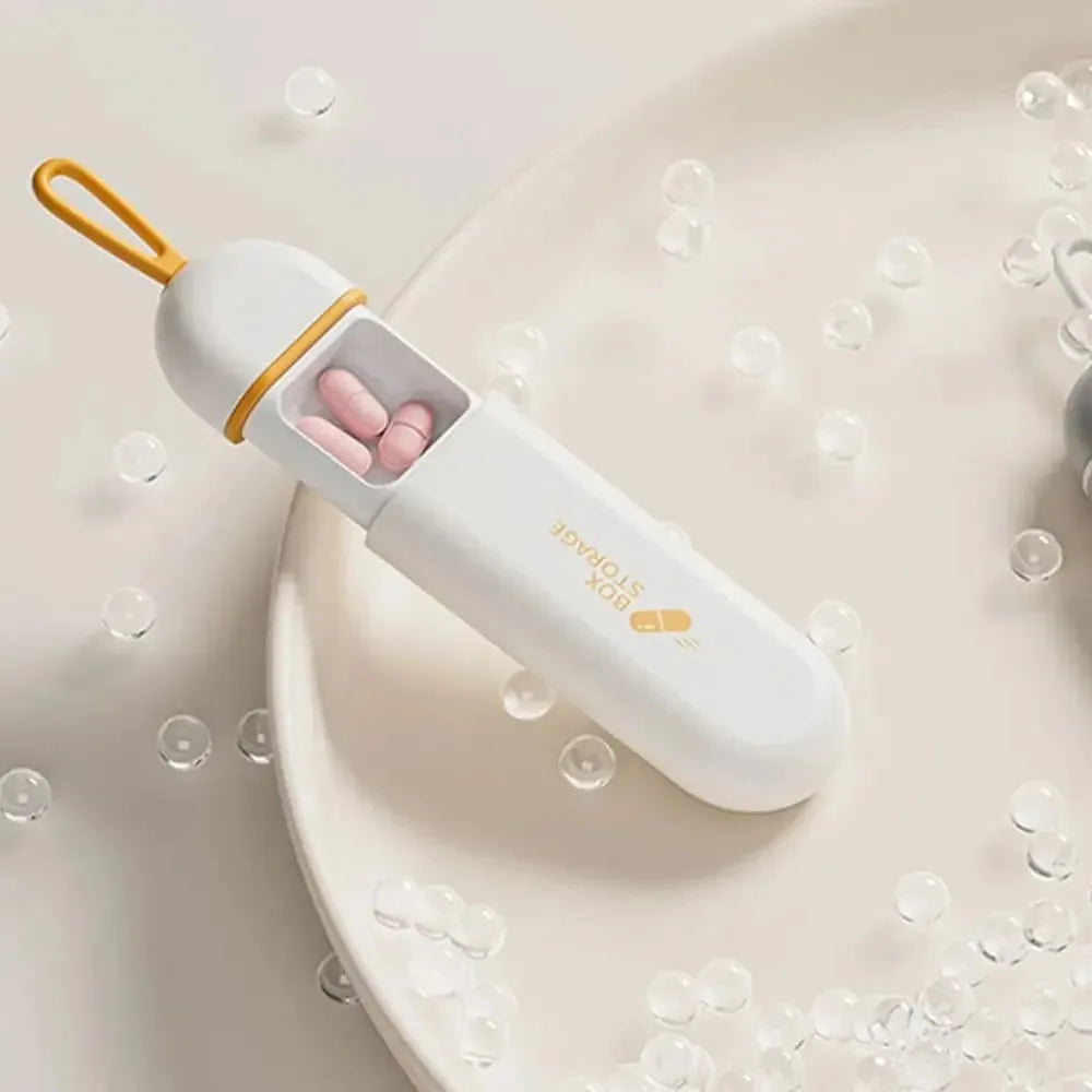 Portable Daily Drug Organizer - Convenient, Secure, and Travel-Friendly Pill Dispenser
