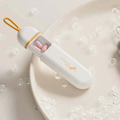 Portable Daily Drug Organizer - Convenient, Secure, and Travel-Friendly Pill Dispenser