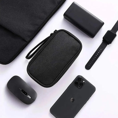 Portable Travel Organizer Bag – Waterproof Cable Storage Pouch with Double Layers