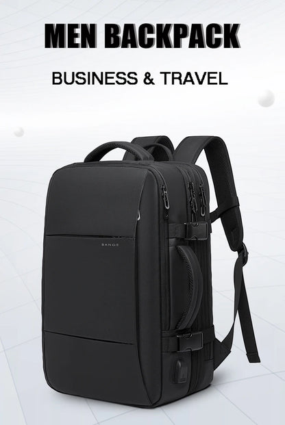 BANGE Expandable Travel Backpack – The Ultimate Companion for Business, School, and Adventure