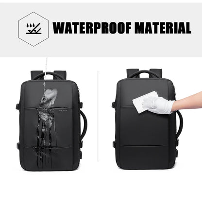 BANGE Expandable Travel Backpack – The Ultimate Companion for Business, School, and Adventure