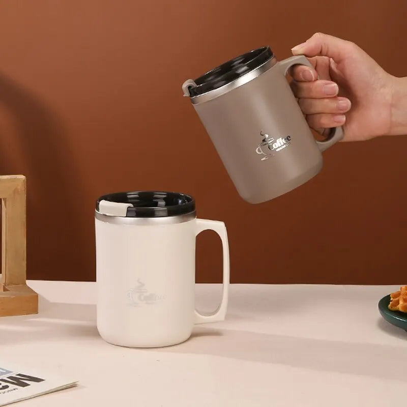 Stainless Steel Double-Wall Thermal Insulated Coffee Cup – Durable, Sleek, and Perfect for Hot or Cold Beverages